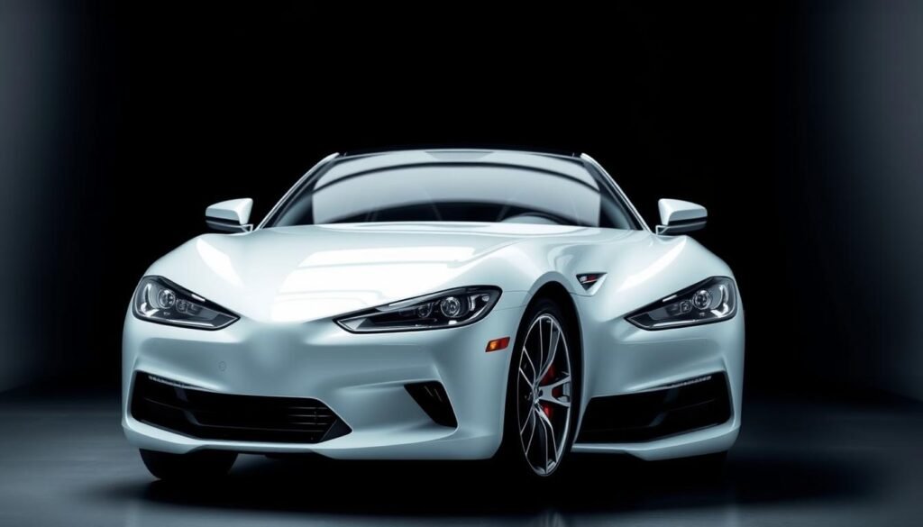 A pristine luxury car, its sleek body gleaming under soft, diffuse lighting. The vehicle is centered in the frame, capturing its elegant lines and polished chrome detailing. The background is a minimal, neutral setting, allowing the car to be the focal point. The lighting is subtle, creating gentle shadows and highlights that accentuate the car's form. The overall mood is one of refined professionalism, conveying a sense of care and attention to detail. This image would effectively illustrate the section on "Ensuring No Damage to the Vehicle" in the article about professional car services in Rumaila. A pristine luxury car, its sleek body gleaming under soft, diffuse lighting. The vehicle is centered in the frame, capturing its elegant lines and polished chrome detailing. The background is a minimal, neutral setting, allowing the car to be the focal point. The lighting is subtle, creating gentle shadows and highlights that accentuate the car's form. The overall mood is one of refined professionalism, conveying a sense of care and attention to detail. This image would effectively illustrate the section on "Ensuring No Damage to the Vehicle" in the article about professional car services in Rumaila.