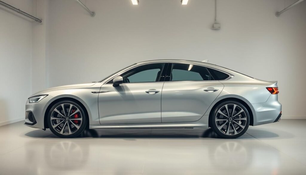 a modern, high-security car with advanced safety features, parked in a well-lit, minimalist garage environment. The vehicle's sleek, aerodynamic design blends seamlessly with the clean, neutral-toned surroundings. Soft, diffused lighting illuminates the car's contours, highlighting its premium materials and attention to detail. The scene conveys a sense of sophistication, reliability, and legal compliance, evoking a feeling of confidence and privacy for the car's owner. a modern, high-security car with advanced safety features, parked in a well-lit, minimalist garage environment. The vehicle's sleek, aerodynamic design blends seamlessly with the clean, neutral-toned surroundings. Soft, diffused lighting illuminates the car's contours, highlighting its premium materials and attention to detail. The scene conveys a sense of sophistication, reliability, and legal compliance, evoking a feeling of confidence and privacy for the car's owner.