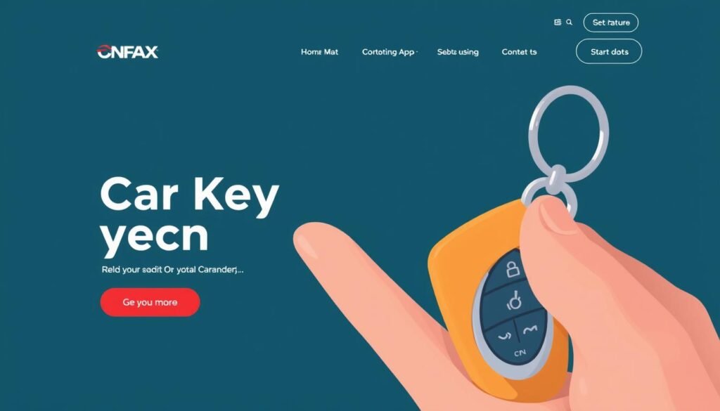صورة لموقع إلكتروني لمحل مفاتيح سيارات